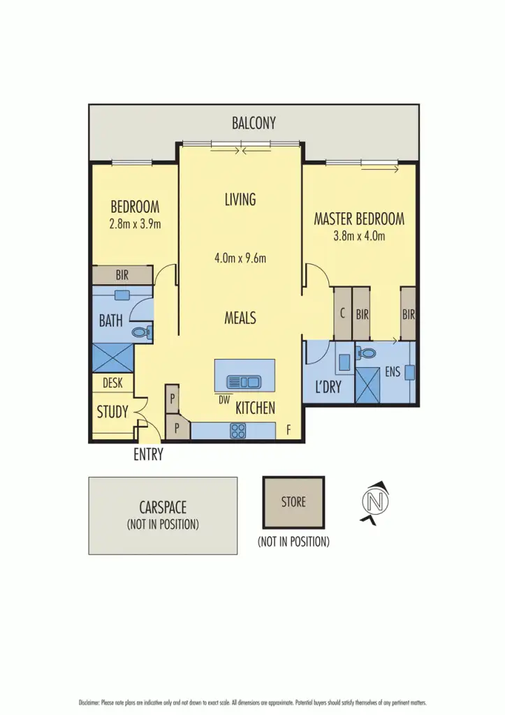 Floorplan of Homely unit listing, 16/107 Whittens Lane, Doncaster VIC 3108