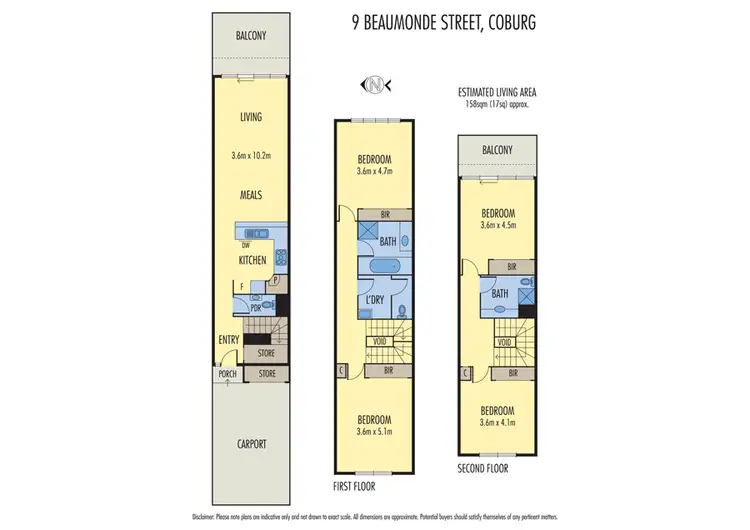 Floorplan of Homely house listing, 9 Beaumonde Street, Coburg VIC 3058