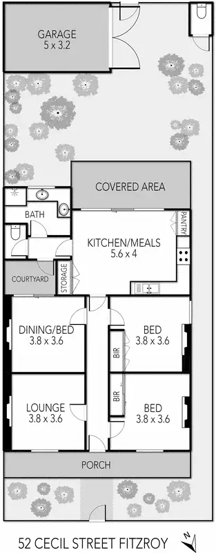 Floorplan of Homely house listing, 52 Cecil Street, Fitzroy VIC 3065