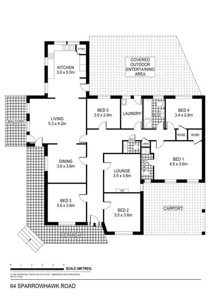 Floorplan of Homely house listing, 64 Sparrowhawk Road, West Bendigo VIC 3550