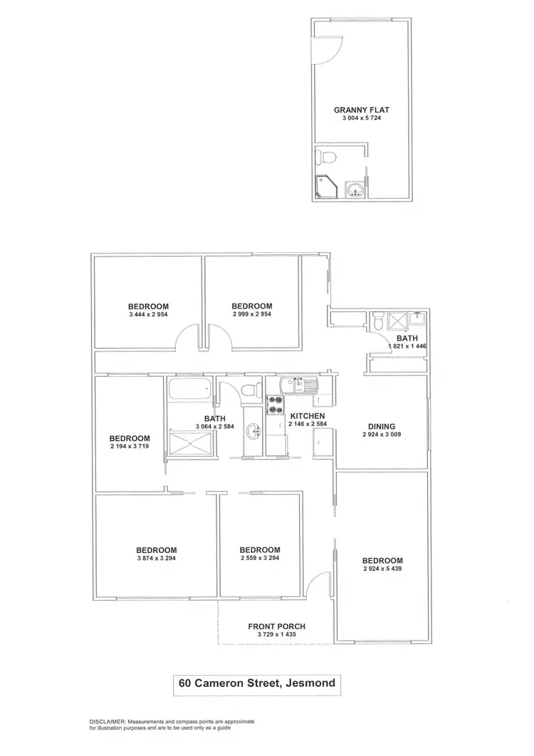 Floorplan of Homely house listing, 60 Cameron Street, Jesmond NSW 2299