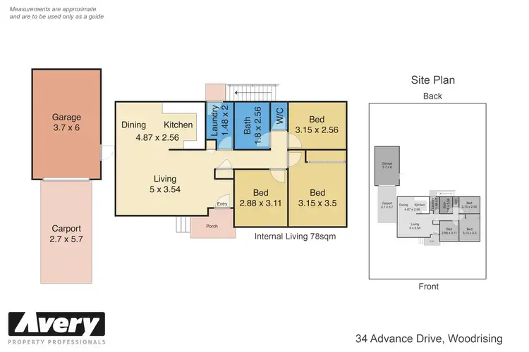 Floorplan of Homely house listing, 34 Advance Drive, Woodrising NSW 2284