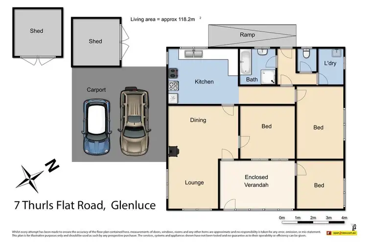 Floorplan of Homely house listing, 7 Thurles Flat Road, Glenluce VIC 3451
