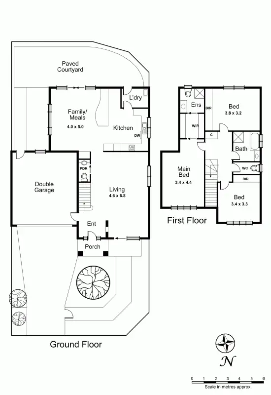Floorplan of Homely townhouse listing, 1/382 McKinnon Road, Bentleigh East VIC 3165
