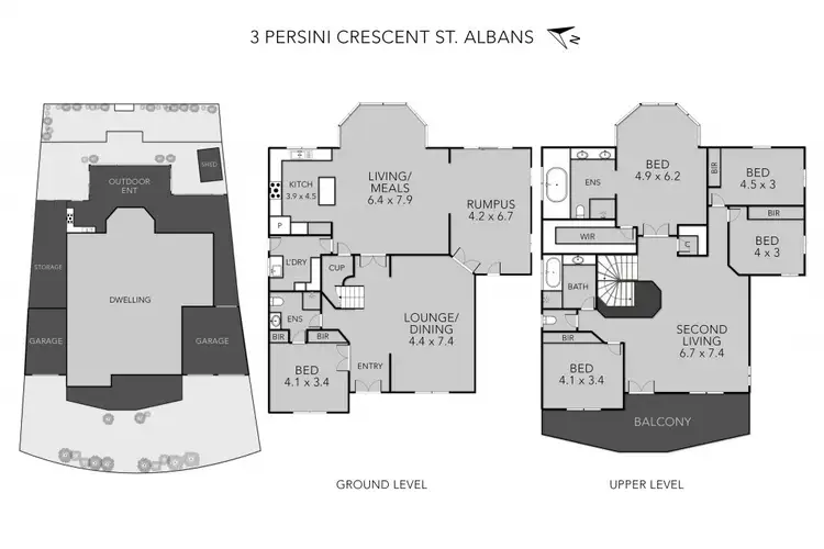 Floorplan of Homely house listing, 3 Persini Crescent, St Albans VIC 3021