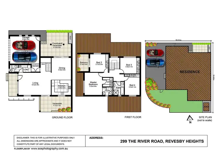 Floorplan of Homely semi-detached listing, 299 The River Road, Revesby Heights NSW 2212
