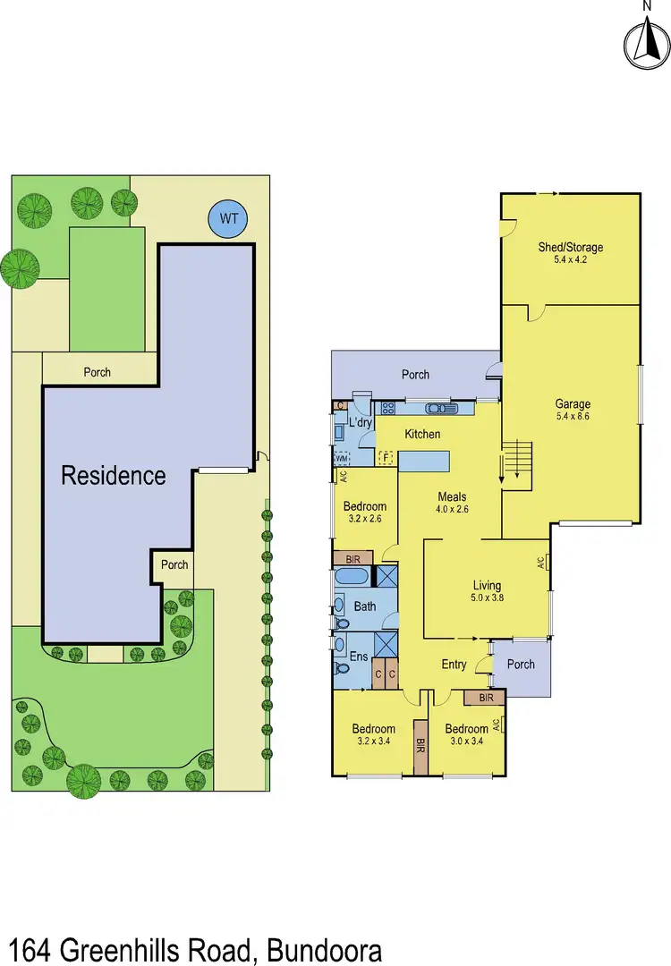 Floorplan of Homely house listing, 164 Greenhills Road, Bundoora VIC 3083