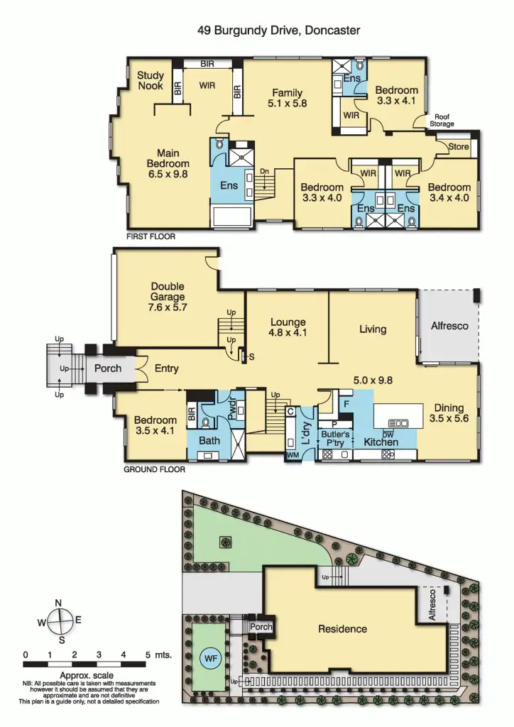 Floorplan of Homely house listing, 49 Burgundy Drive, Doncaster VIC 3108