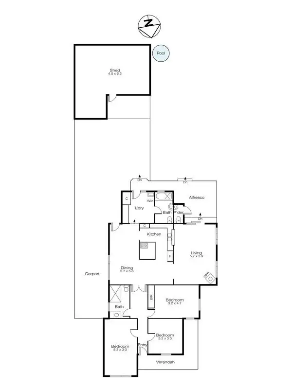 Floorplan of Homely house listing, 511 Landsborough Street, Ballarat VIC 3350