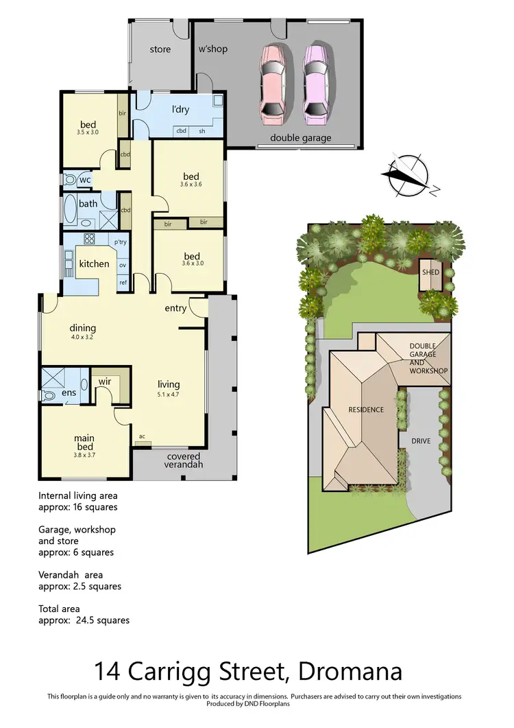 Floorplan of Homely house listing, 14 Carrigg Street, Dromana VIC 3936