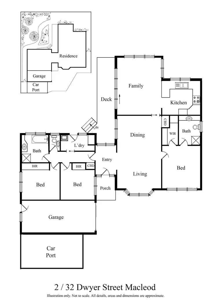 Floorplan of Homely unit listing, 2/32 Dwyer Street, Macleod VIC 3085