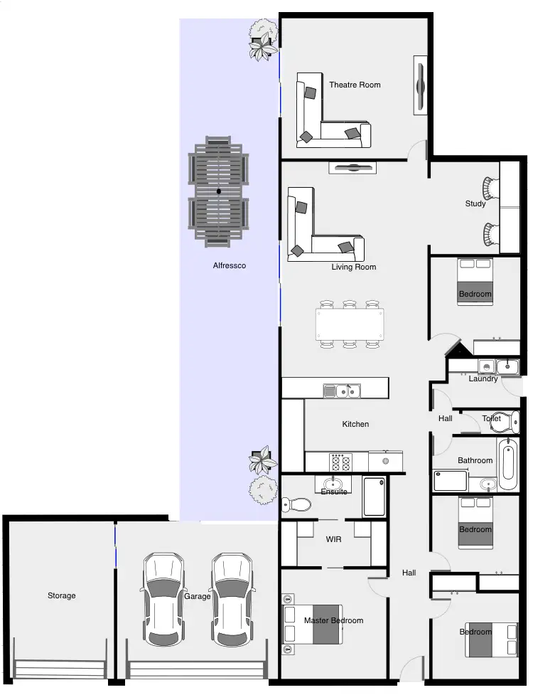 Floorplan of Homely house listing, 14 Merle Court, Mildura VIC 3500