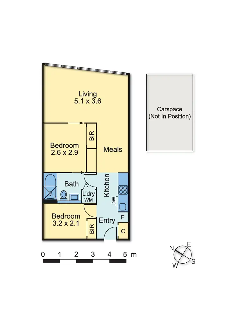 Floorplan of Homely apartment listing, 1708/18 Mt Alexander Road, Travancore VIC 3032