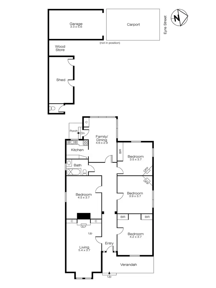 Floorplan of Homely house listing, 102 Pleasant Street South, Newington VIC 3350