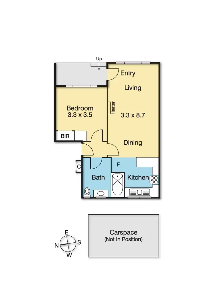 Floorplan of Homely house listing, 3/316 Reynard Street, Pascoe Vale South VIC 3044