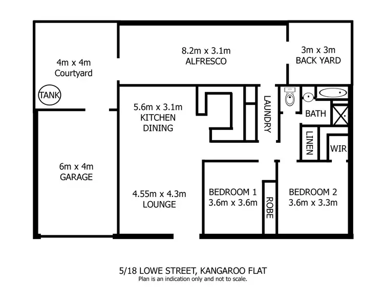 Floorplan of Homely house listing, 5/18 Lowe Street, Kangaroo Flat VIC 3555