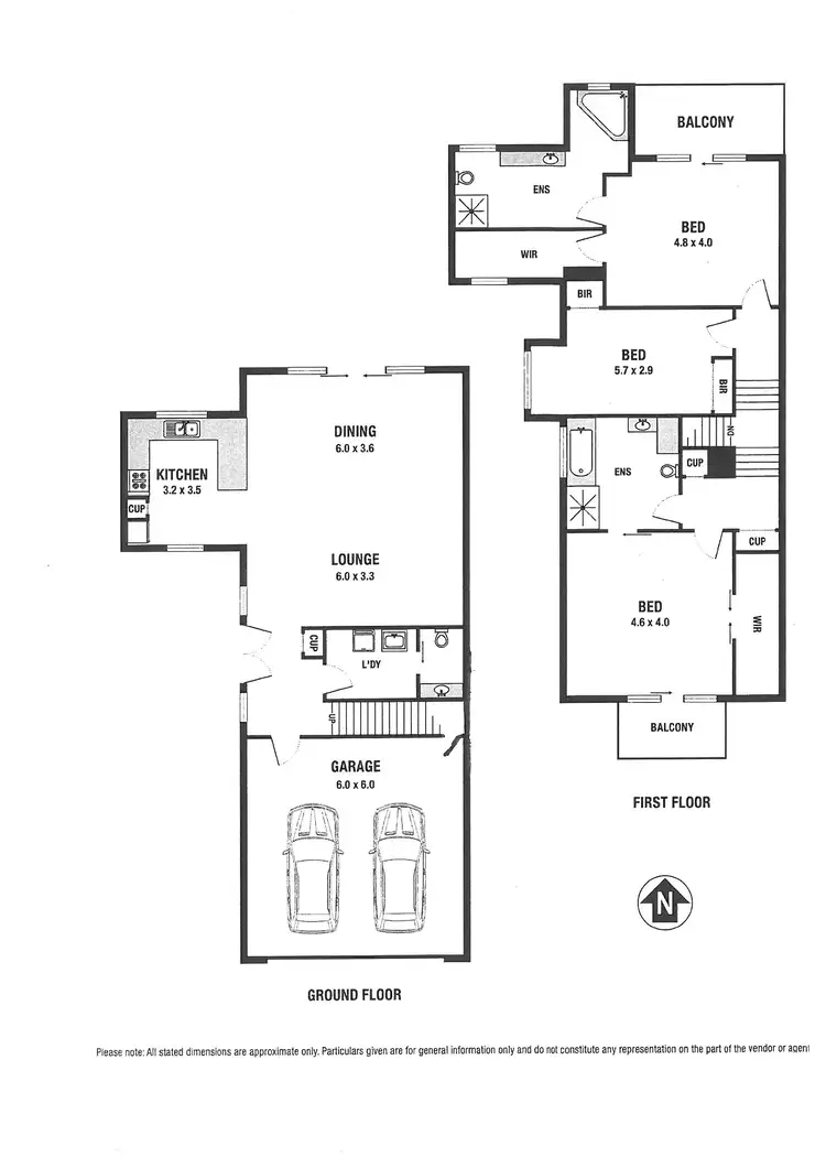 Floorplan of Homely townhouse listing, 21 Woiwurung Crescent, Coburg VIC 3058