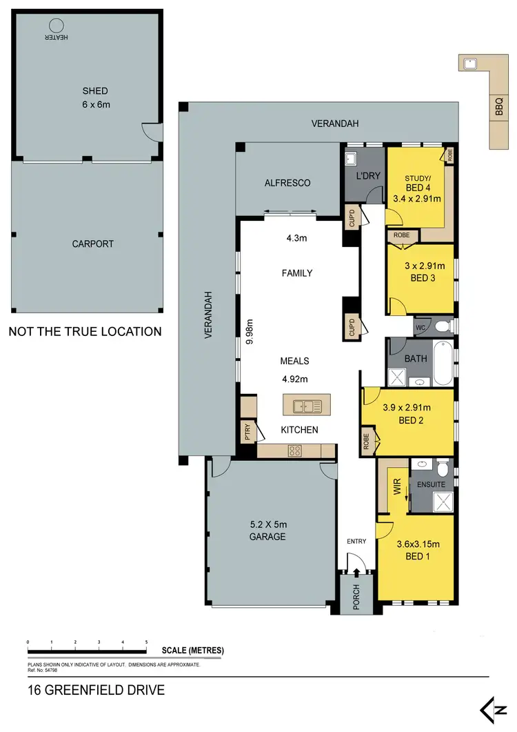 Floorplan of Homely house listing, 16 Greenfield Drive, Epsom VIC 3551