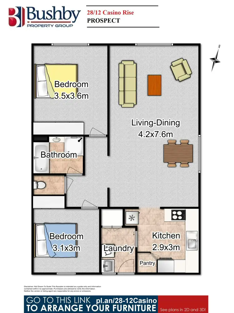 Floorplan of Homely unit listing, 28/12 Casino Rise, Prospect Vale TAS 7250