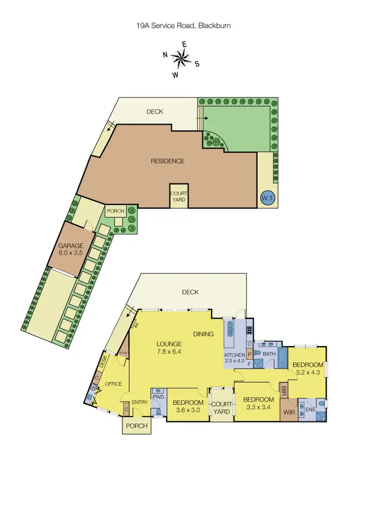 Floorplan of Homely house listing, 19A Service Road, Blackburn VIC 3130