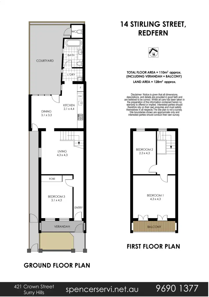 Floorplan of Homely house listing, 14 Stirling Street, Redfern NSW 2016