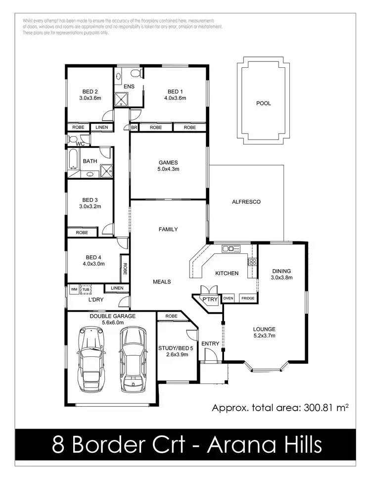 Floorplan of Homely house listing, 8 Border Court, Arana Hills QLD 4054