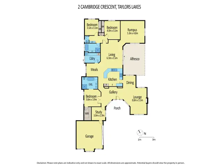Floorplan of Homely house listing, 2 Cambridge Crescent, Taylors Lakes VIC 3038