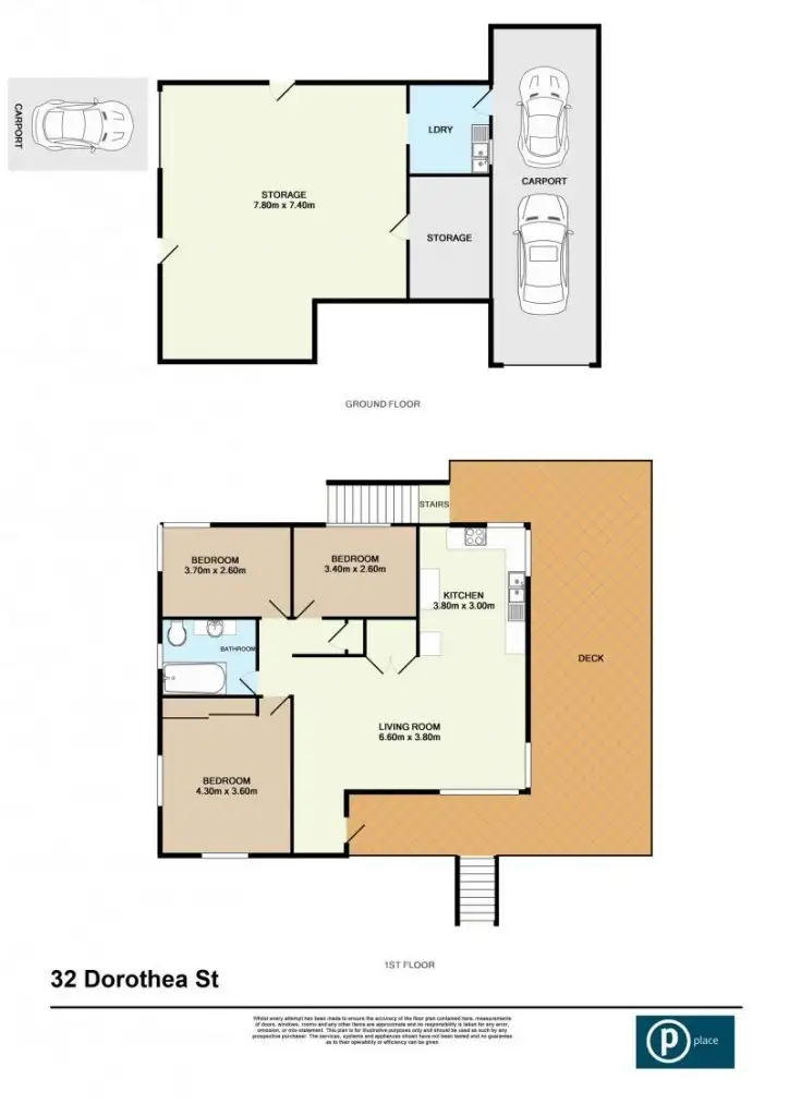 Floorplan of Homely house listing, 32 Dorothea Street, Cannon Hill QLD 4170