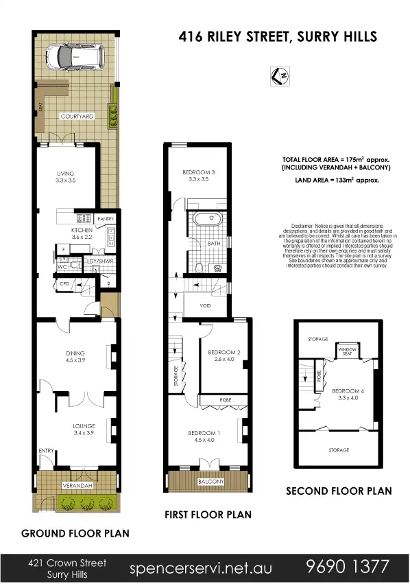 Floorplan of Homely house listing, 416 Riley Street, Surry Hills NSW 2010