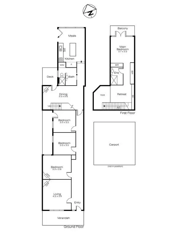 Floorplan of Homely house listing, 706 Mair Street, Ballarat VIC 3350