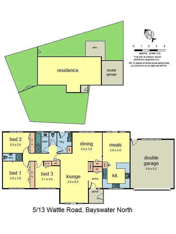 Floorplan of Homely unit listing, 5/13 Wattle Road, Bayswater North VIC 3153