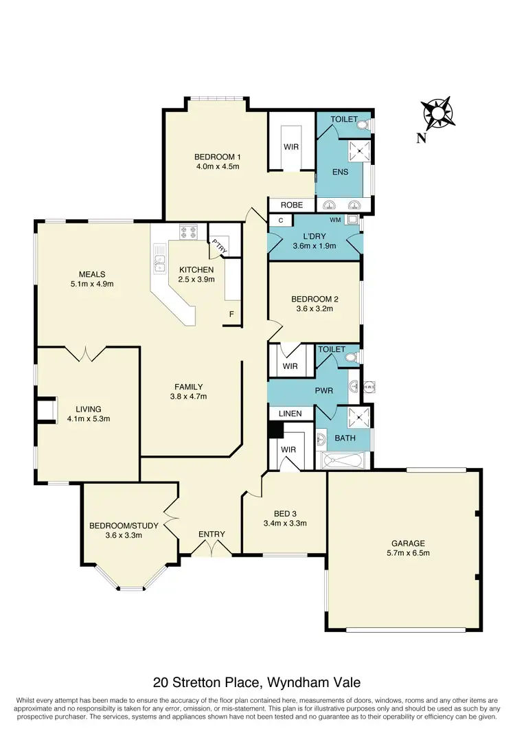 Floorplan of Homely house listing, 20 Stretton Place, Wyndham Vale VIC 3024