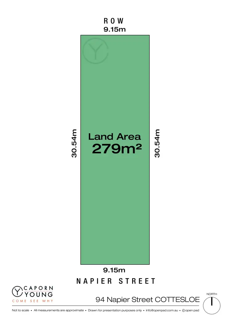 Floorplan of Homely land listing, LOT 887, 94 Napier Street, Cottesloe WA 6011