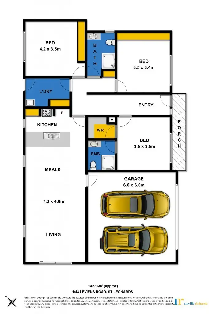 Floorplan of Homely house listing, 1/43 Leviens Road, St Leonards VIC 3223