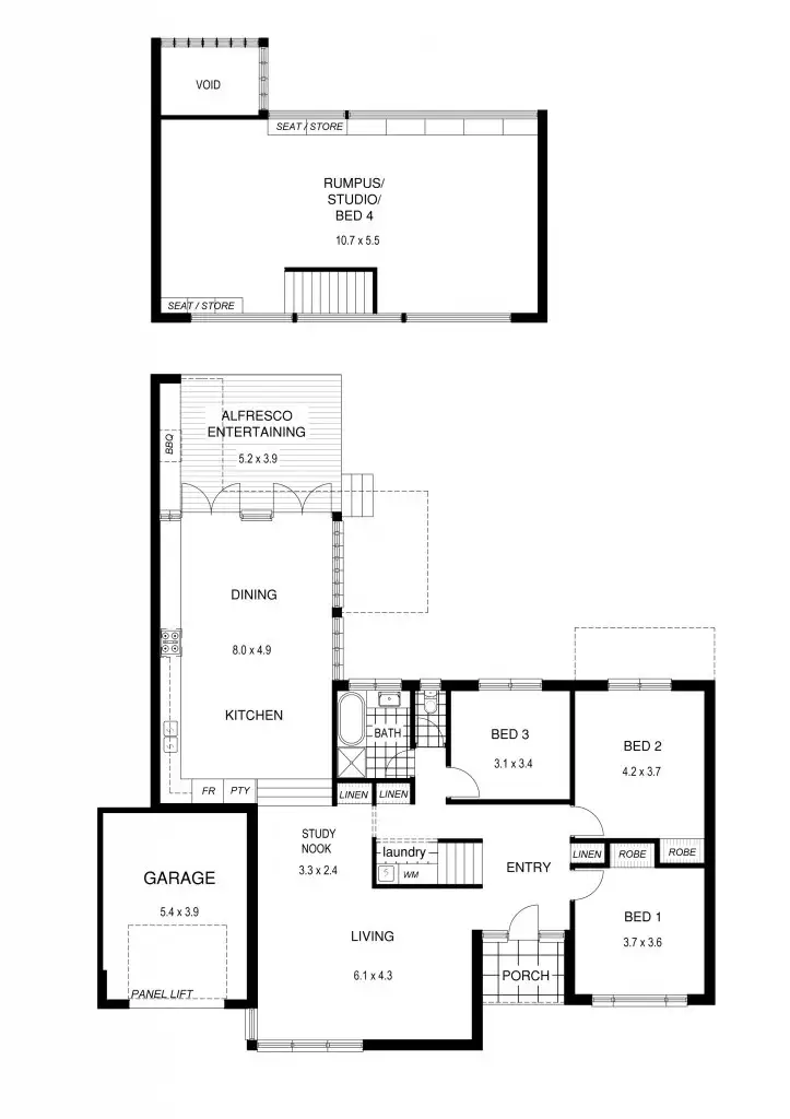 Floorplan of Homely house listing, 25 Highbury Drive, Highbury SA 5089
