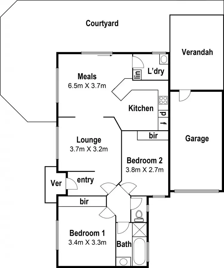 Floorplan of Homely house listing, 1/14 Rufus Street, Epping VIC 3076