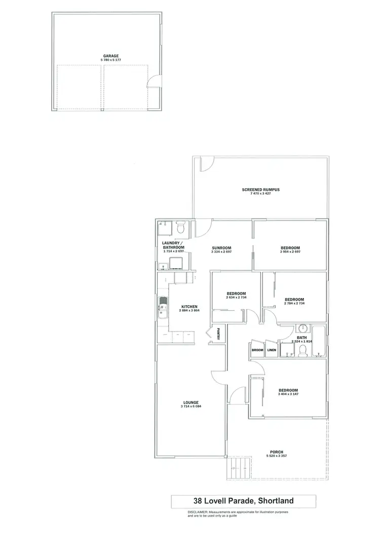 Floorplan of Homely house listing, 38 Lovell Parade, Shortland NSW 2307