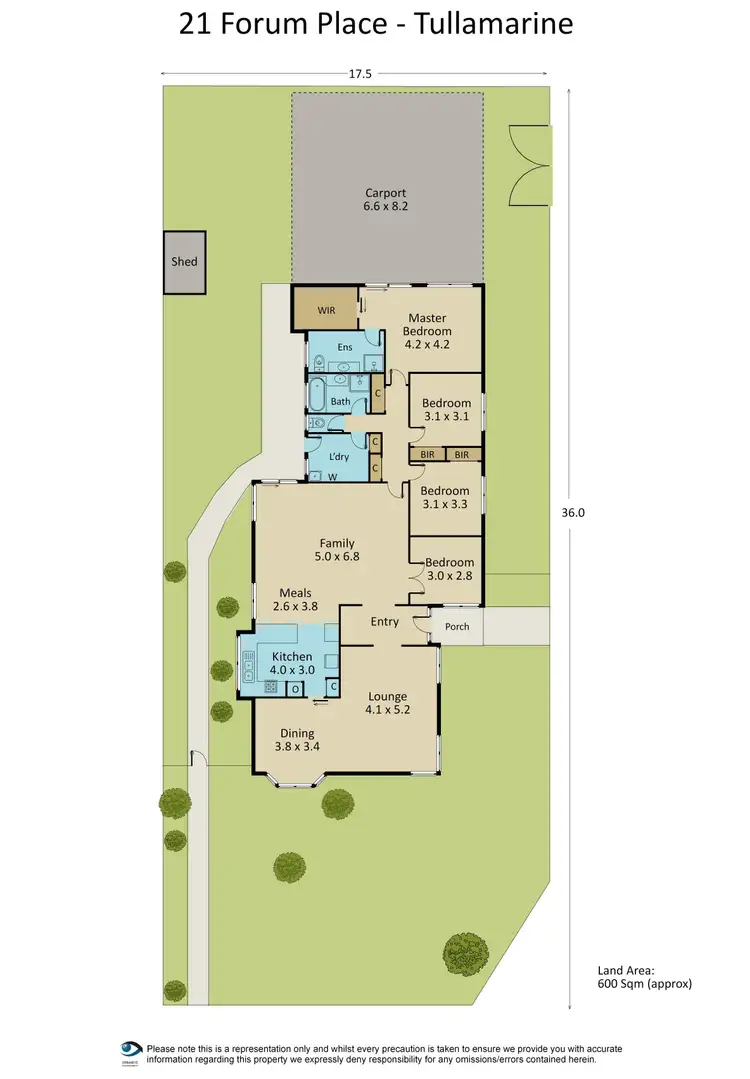 Floorplan of Homely house listing, 21 Forum Place, Tullamarine VIC 3043