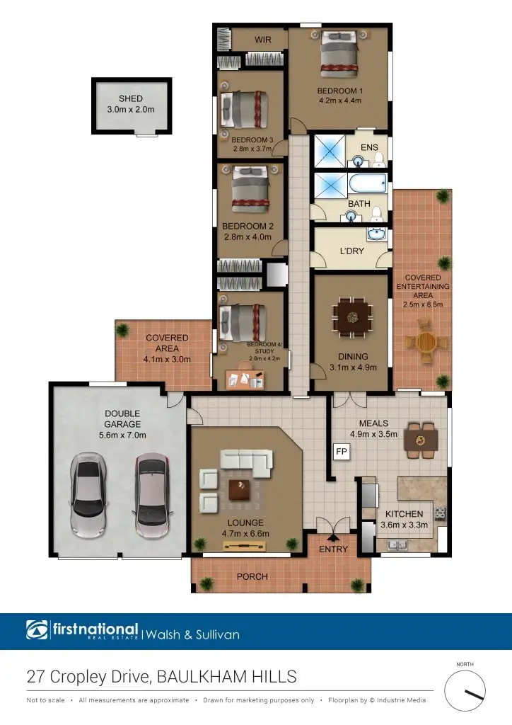 Floorplan of Homely house listing, 27 Cropley Drive, Baulkham Hills NSW 2153