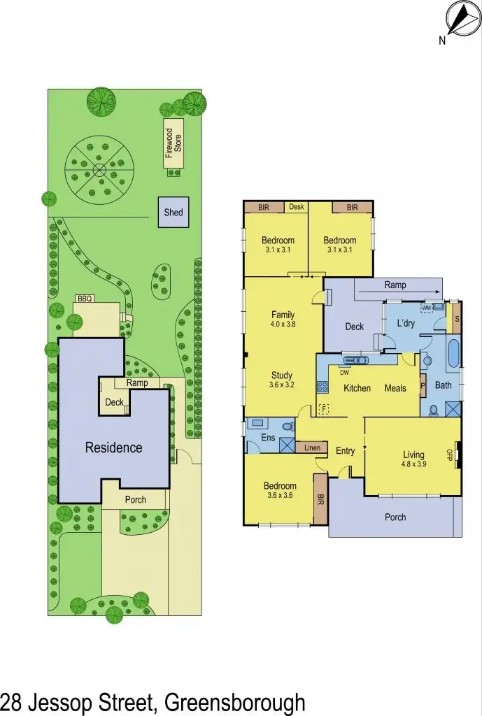 Floorplan of Homely house listing, 28 Jessop Street, Greensborough VIC 3088