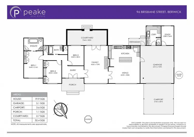 Floorplan of Homely house listing, 96 Brisbane Street, Berwick VIC 3806