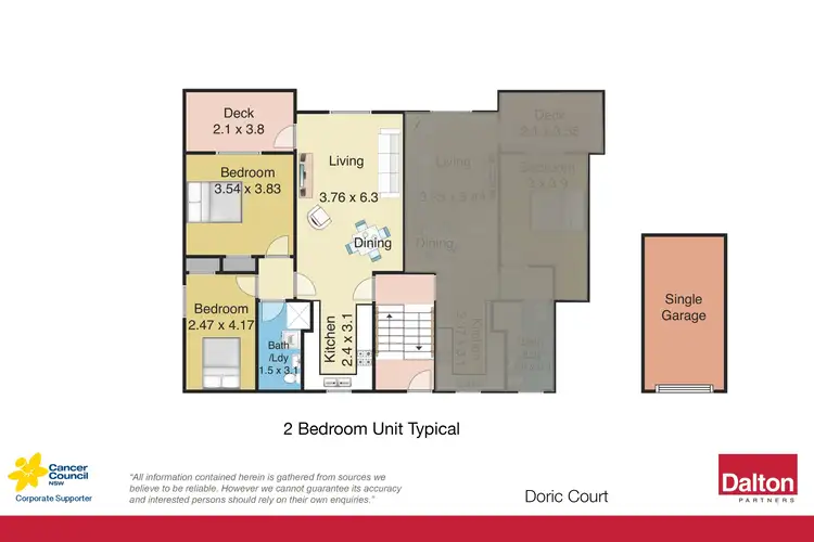 Floorplan of Homely unit listing, 3/43 Waroonga Road, Waratah NSW 2298