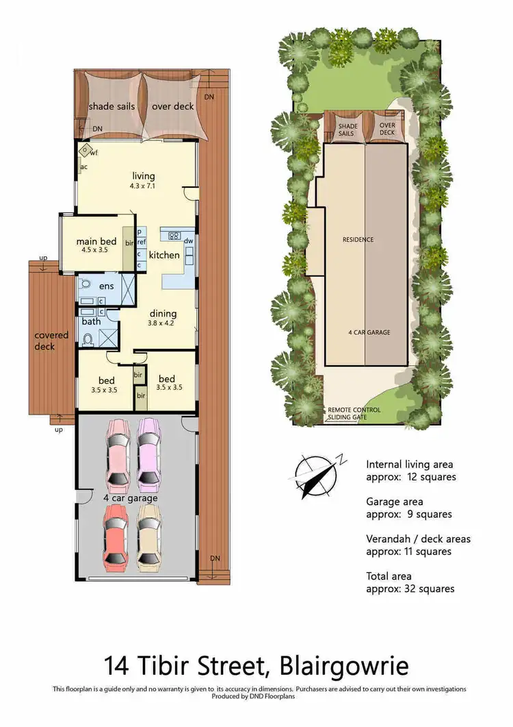 Floorplan of Homely house listing, 14 Tibir Street, Blairgowrie VIC 3942