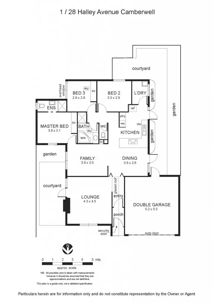 Floorplan of Homely townhouse listing, 1/28 Halley Avenue, Camberwell VIC 3124