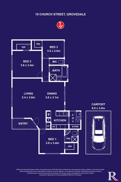 Floorplan of Homely house listing, 15 Church Street, Grovedale VIC 3216