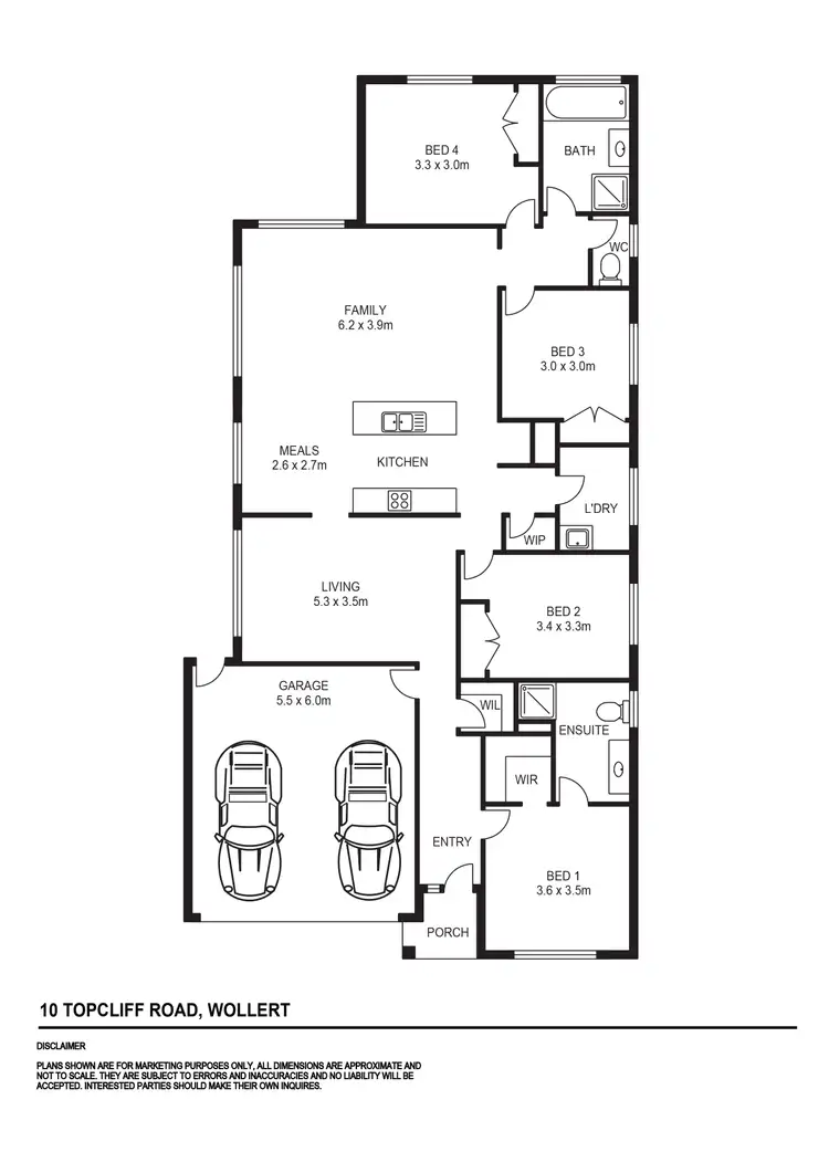 Floorplan of Homely house listing, 10 Topcliffe Road, Wollert VIC 3750