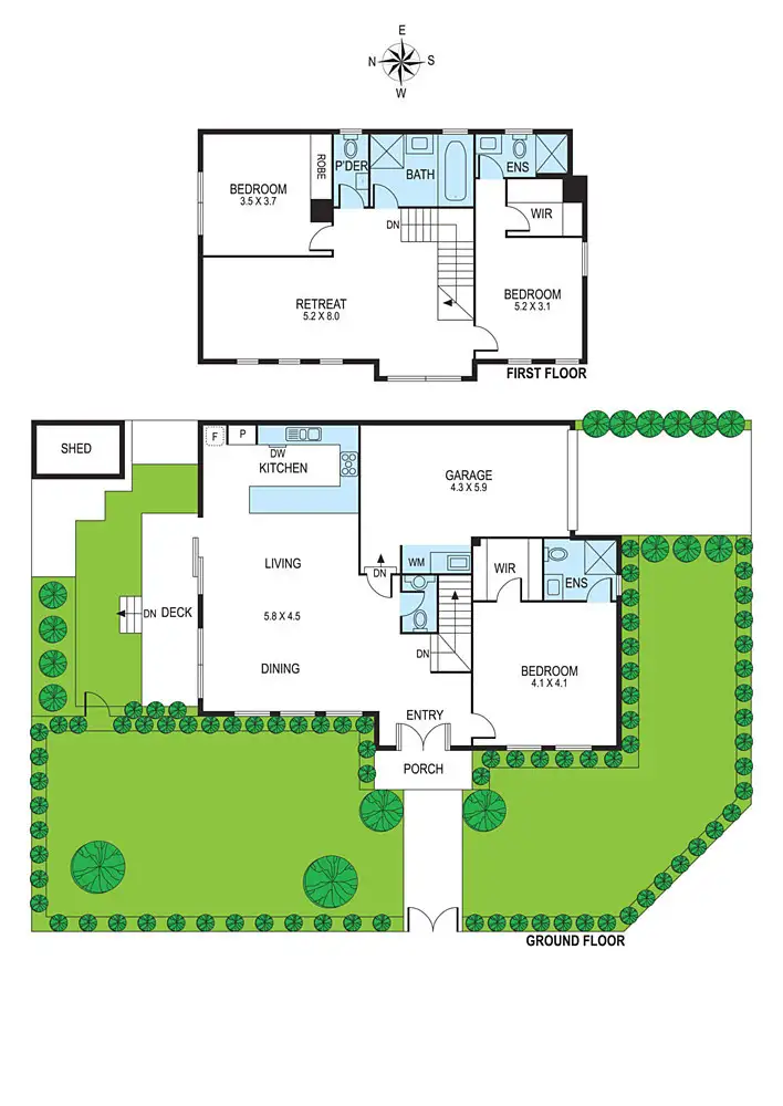 Floorplan of Homely townhouse listing, 2 Osborne Avenue, Bentleigh VIC 3204