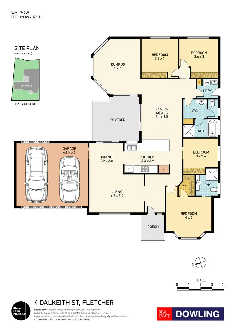 Floorplan of Homely house listing, 4 Dalkeith Street, Fletcher NSW 2287