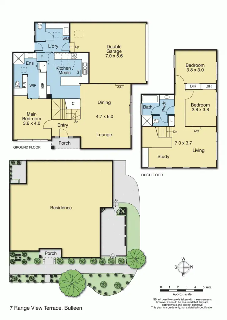 Floorplan of Homely house listing, 7 Rangeview Terrace, Bulleen VIC 3105