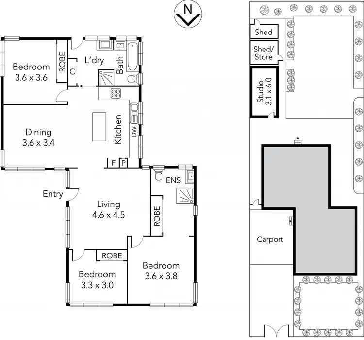 Floorplan of Homely house listing, 39 Keon Parade, Reservoir VIC 3073